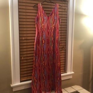 Multi Color Silk Dress.